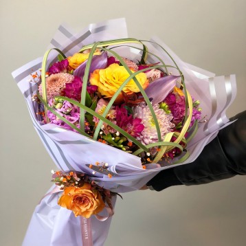 Ames Kafesli Gül Anastasia Buketi