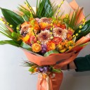 Edon Turuncu Sarı Çiçekler