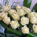 Leo Beyaz Gül Aranjmanı