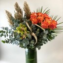 Leo Turuncu Gül Aranjmanı