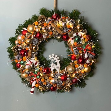 Moose Yılbaşı Kapı Süsü