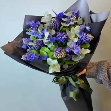 Mor Sümbül Buketi