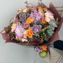 Morin Turuncu Pembe Çiçekler