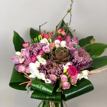 Otero Lila Beyaz Buket