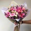 Wolf Pembe Lilyum Buketi