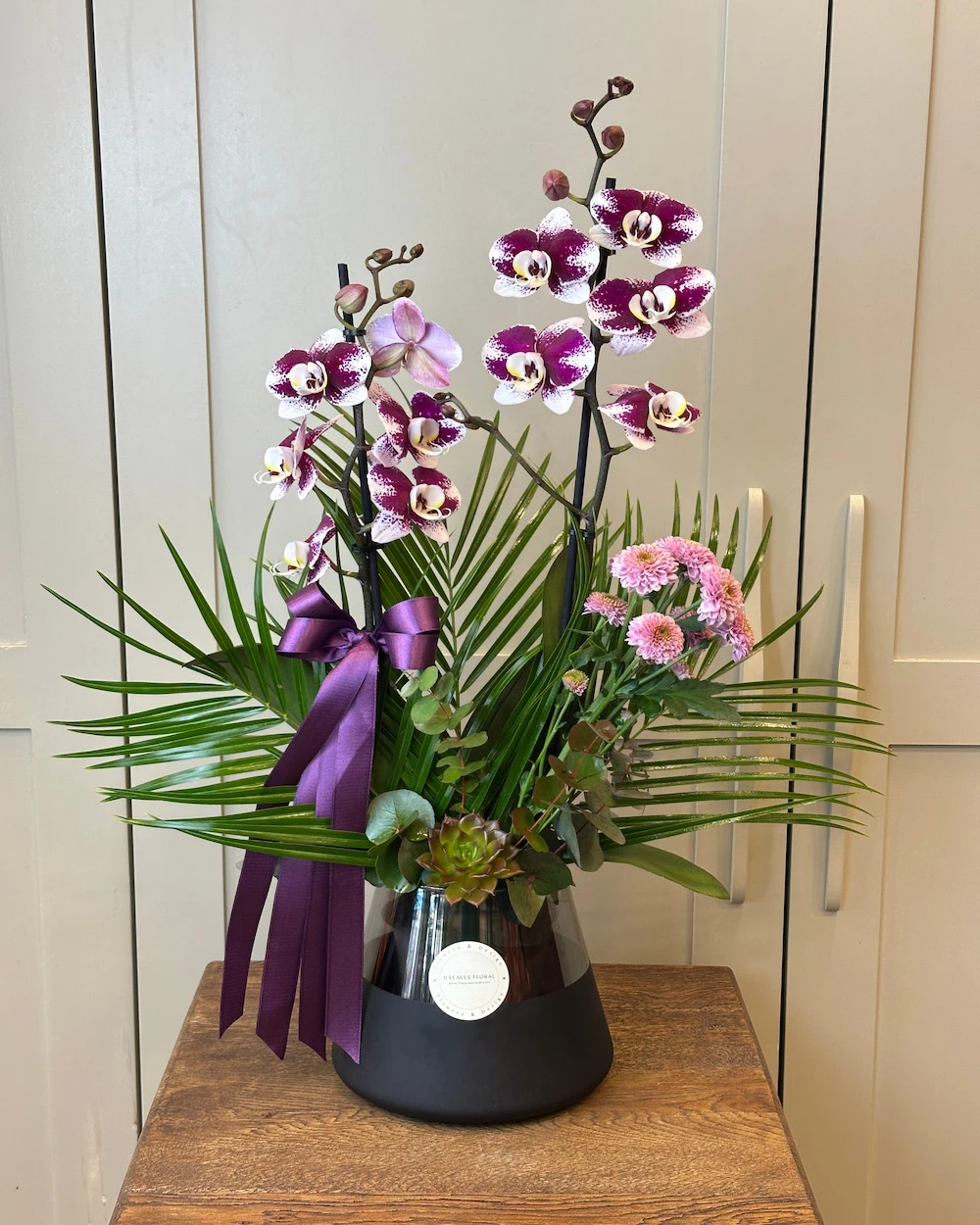 Tora Deluxe Mor Benekli Orkide