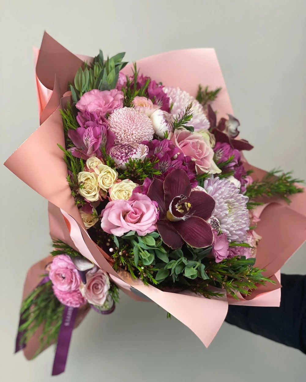 Vimy Pembe Anastasia Çiçek Buketi